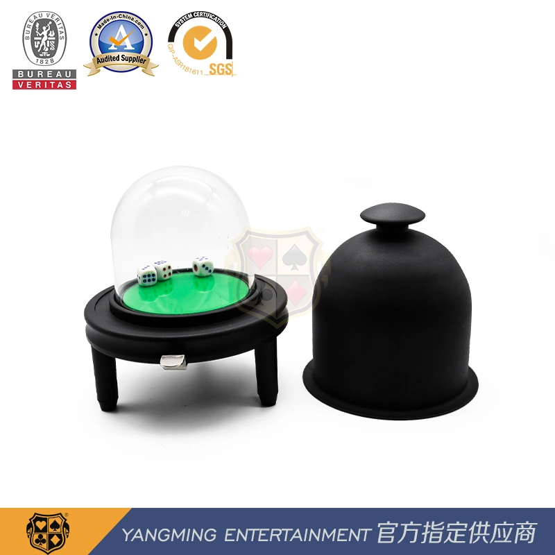 Casino Leisure General Purpose Manual Pressing Dice Cup Matching Thickened Glass Cover Ym-Di03