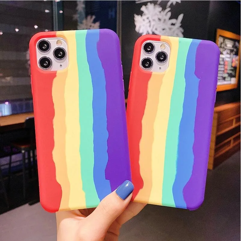 Rainbow Color iPhone Case TPU Mobile Phone Case for Iphones
