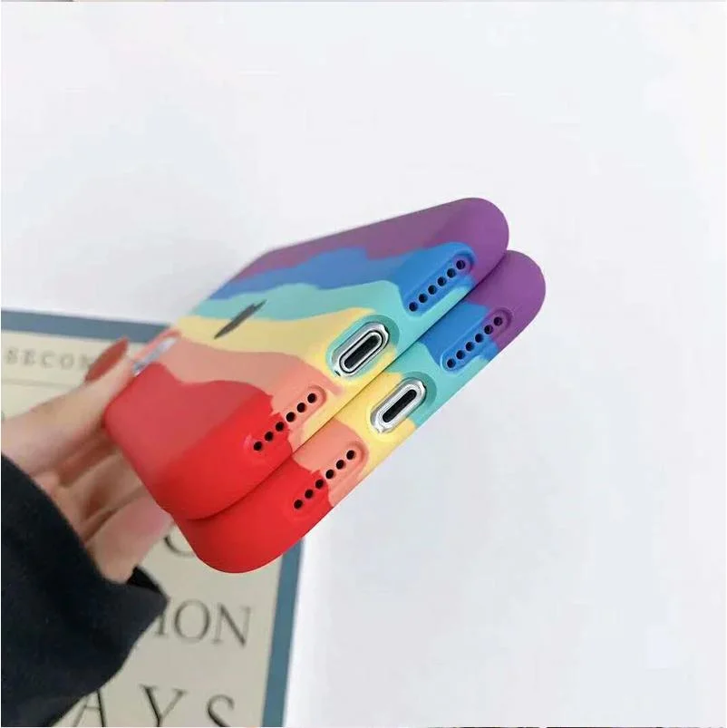Rainbow Color iPhone Case TPU Mobile Phone Case for Iphones