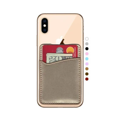 Étui portefeuille en cuir de qualité supérieure avec porte-cartes de crédit pour téléphone portable