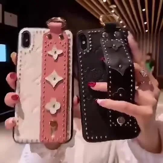 Étui en cuir de téléphone portable de luxe pour coque de téléphone Samsung Hua Wei iPhone 13 12 11