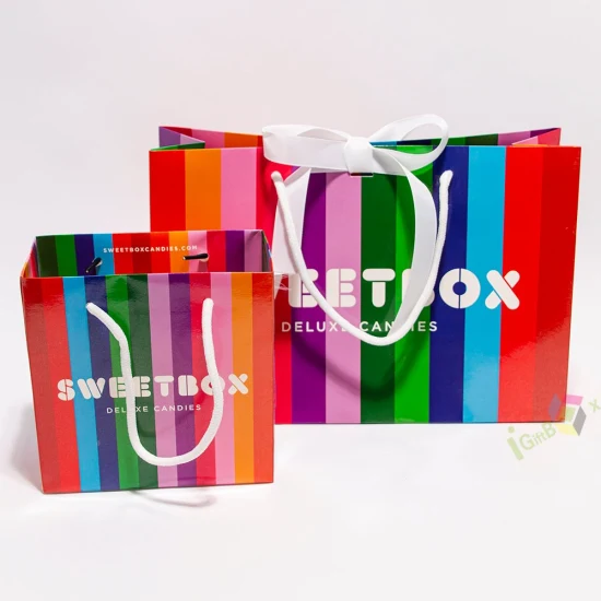 Designer de luxe personnalisé en gros noir mat Logo de mode imprimé emballage Kraft Shopping cadeau sac en papier cosmétiques/vêtements/cadeaux