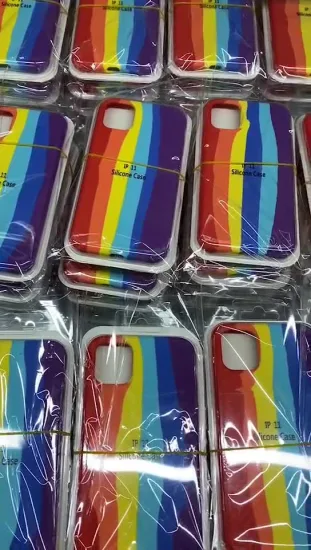 Coque iPhone couleur arc-en-ciel Coque en TPU pour téléphone portable pour Iphones