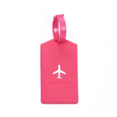 Étiquettes à bagages en PVC épais valise avion carte d'identité étiquette de valise pour voyage Ai11966