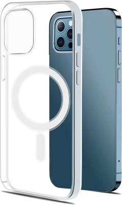 Coque de téléphone magnétique cristalline pour iPhone 13 PRO Max Coque arrière en acrylique pour iPhone 14 PRO Max avec Magsafe