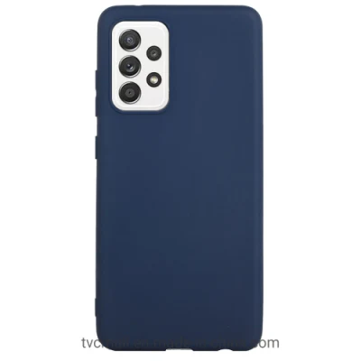 Pour Samsung Galaxy A33 5g Candy Color Soft TPU Phone Case Anti-Drop Back Cover - Bleu