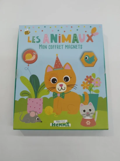 Coffret de cartes Dominoes avec brochure Boîtes à couverture rigide pour enfants